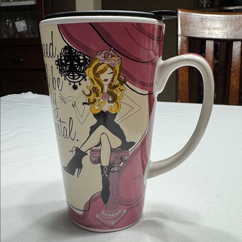 Delish “ Girls with Attitude” 12oz travel mug. - Picture 4 of 6